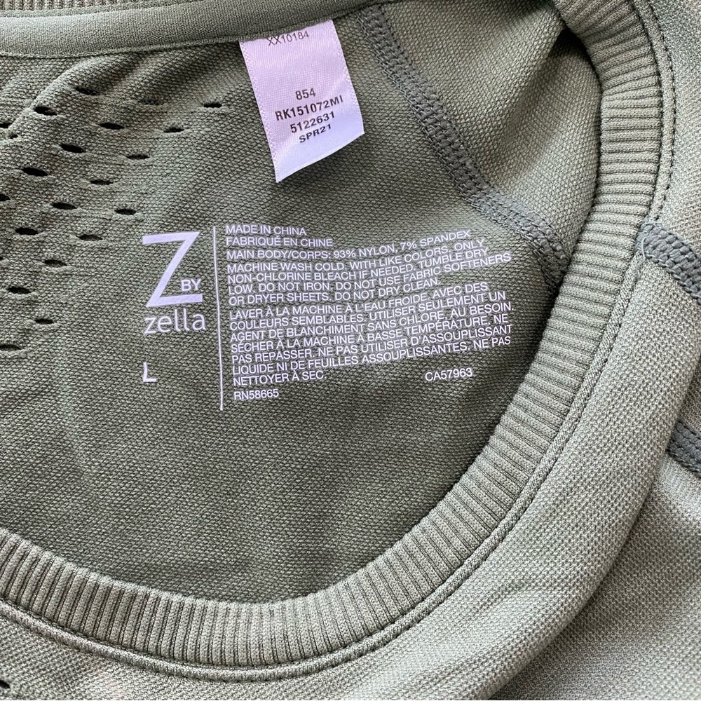 Z by Zella Short Sleeve Athletic Top size L - Picture 6 of 6
